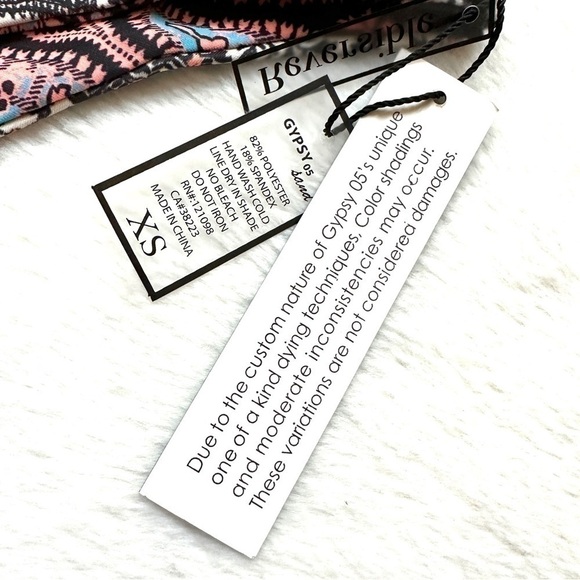 NWT Gypsy 05 Sand Reversible Boho Cheeky Swim Bikini Bottom - Picture 9 of 9